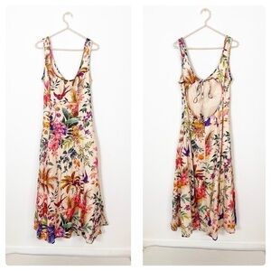 Zimmerman Tropicana Linen Midi Dress